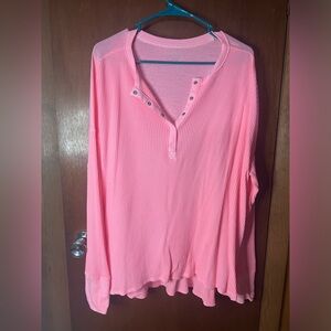 Aerie offline waffle Henley tshirt